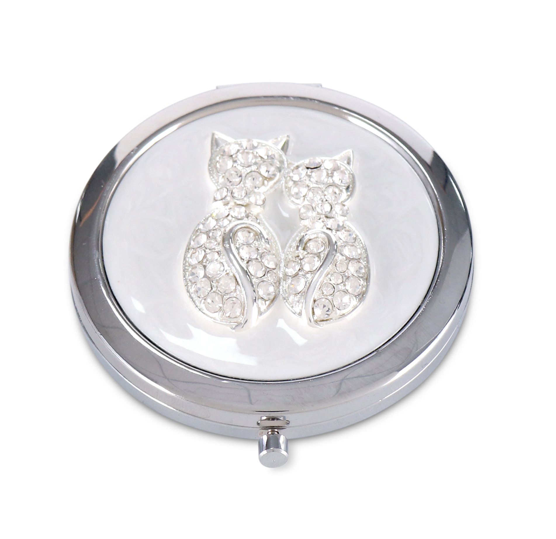 Two cats cosmetic mirror